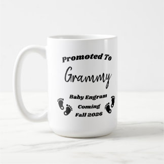 Grammy personnalisées Bébé révéler Mug