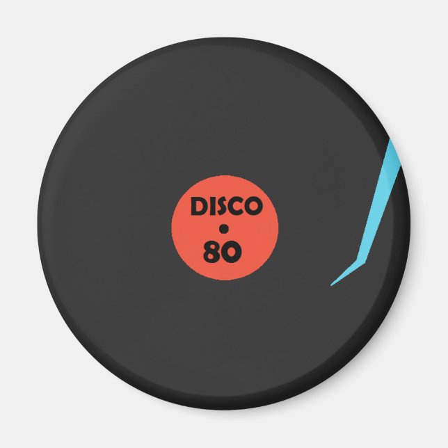 Gramophone Magnet - Retro Disco Party (Devant)