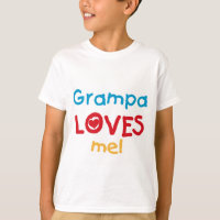 Grampa m'aime T-shirts et cadeaux