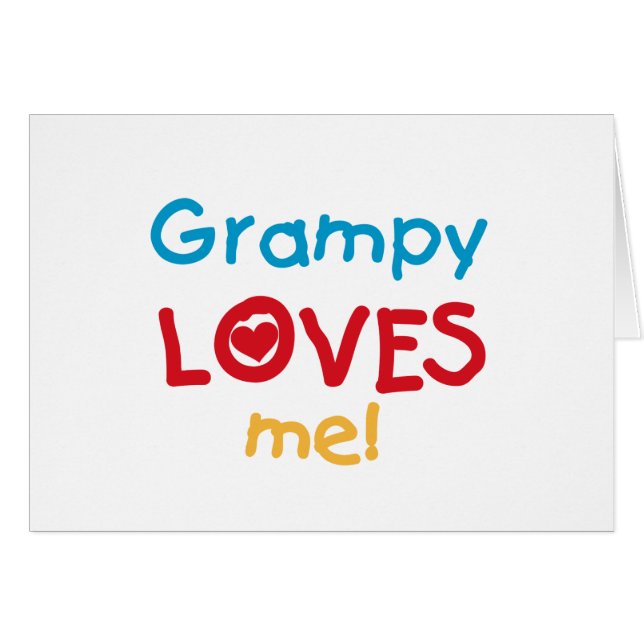 Grampy aime mes t-shirts et cadeaux (Devant horizontal)