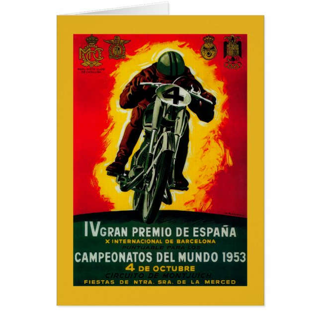 Gran Premio de Espana Poster Vintage Europe (Devant)