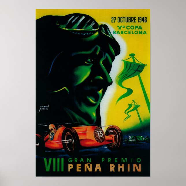 Gran Premio Pena Rhin Poster Vintage Europe (Devant)