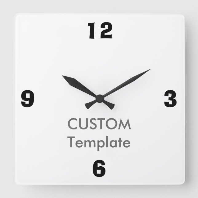 Grand 10,75" fait sur commande horloge murale (Recto)