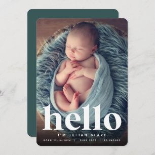 Grand accueil Faire-part de naissance photo