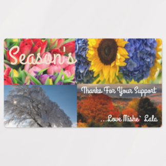 Grand adhésif Carré / Étiquette étanche