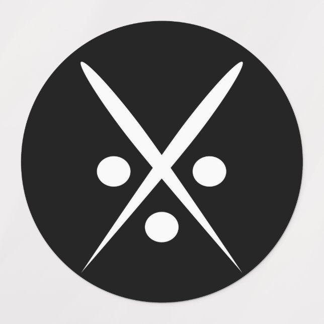 Grand adhésif Carré / Étiquette étanche (Design 3)