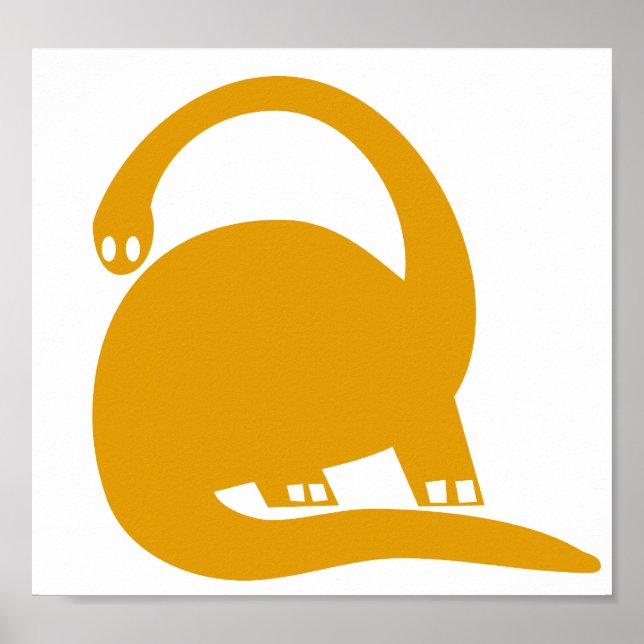 Grand Affiche de Nurserie de Dinosaure (Devant)