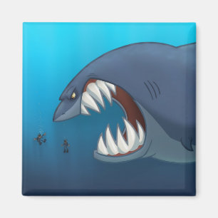 Grand aimant de requin blanc