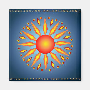 Grand aimant de Sun de solstice d'été