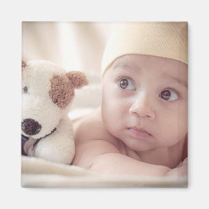 Grand aimant photo personnalisé