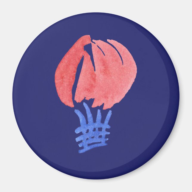 Grand aimant rond du ballon à air (Devant)