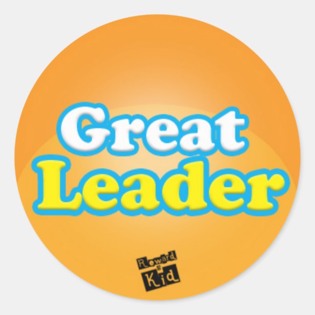 Grand autocollant de leader (jeu de 20) (Devant)