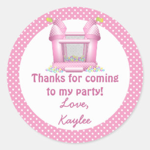 Grand autocollant plein d'entrain de Merci