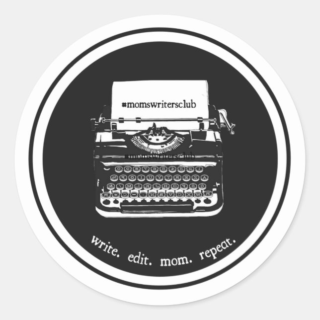 Grand autocollant rond - ensemble 6 (Devant)