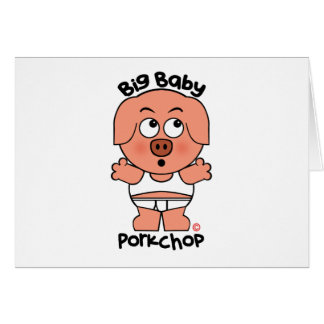 Grand bébé Porkchop de porc mignon