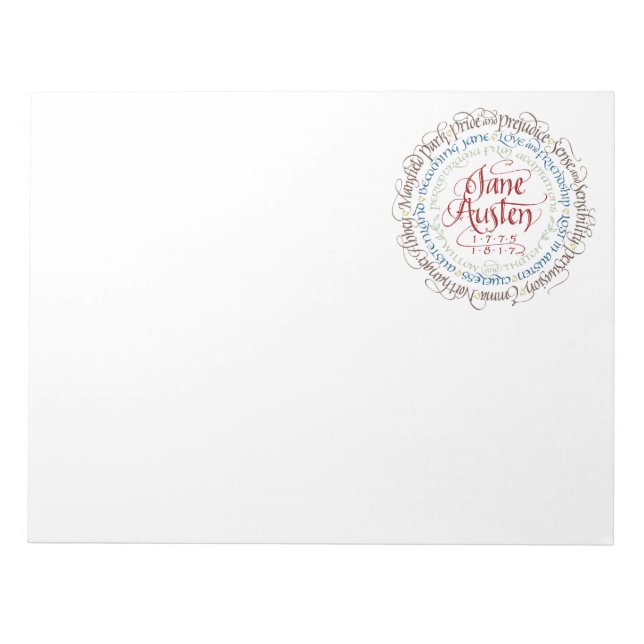 Grand Bloc-notes - Jane Austen Période Dramas - Ho (Devant)