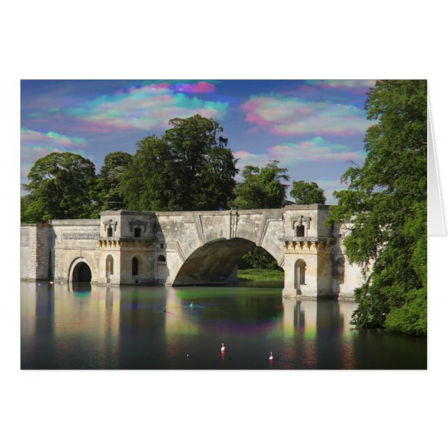 Grand Bridge Tri Color, Blenheim Palace Card (Devant horizontal)