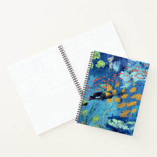 Grand cahier à spirale en design Blackfish