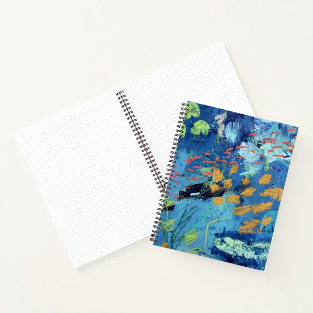 Grand cahier à spirale en design Blackfish (Intérieur)