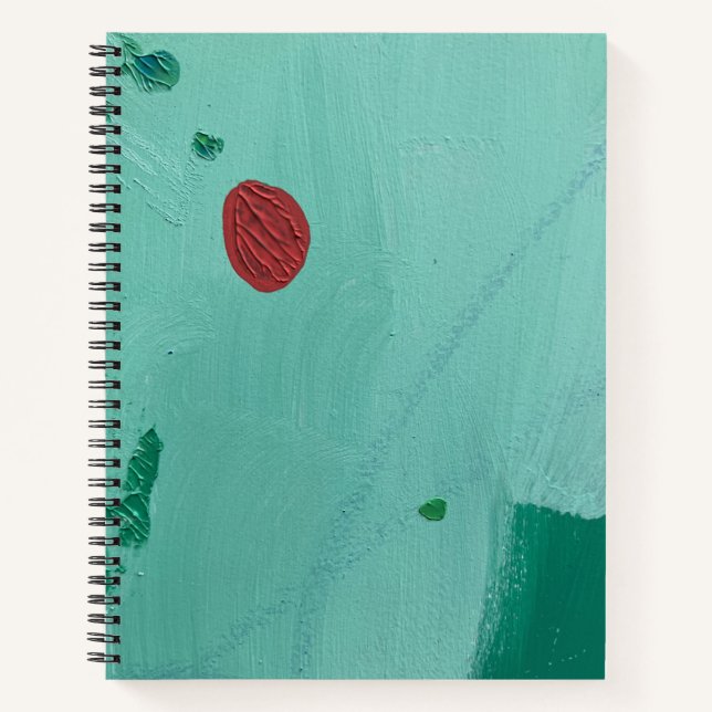 Grand cahier spiralé à la cerise volante (Devant)