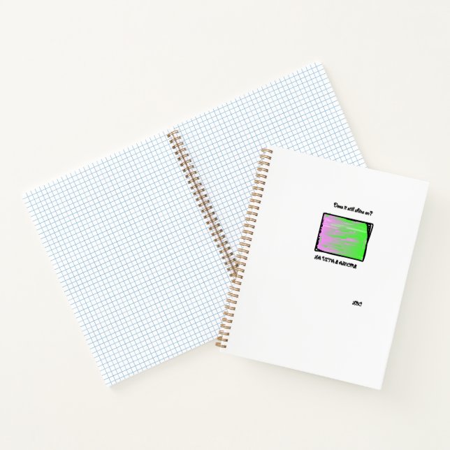 Grand cahier spirales - Motif diamand LBC (Intérieur)