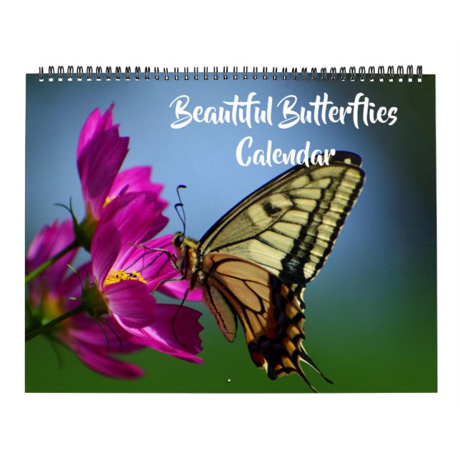 Grand Calendrier De Beaux Papillons De Taille (Protection)
