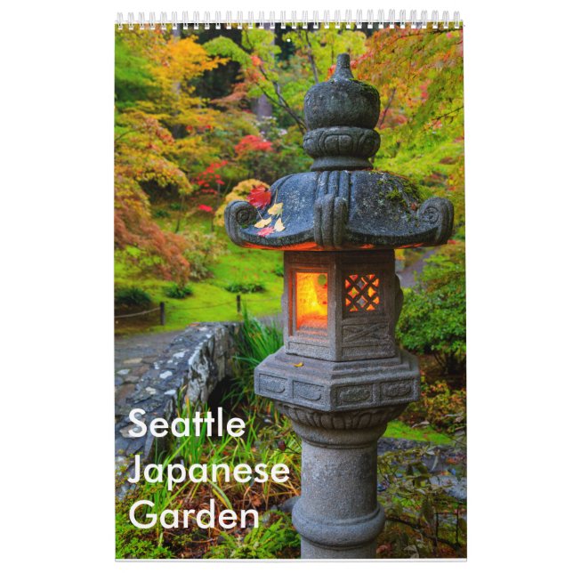 Grand calendrier japonais de jardin de Seattle (Protection)