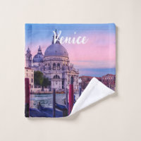Grand Canal avec gondoles et église à Venise