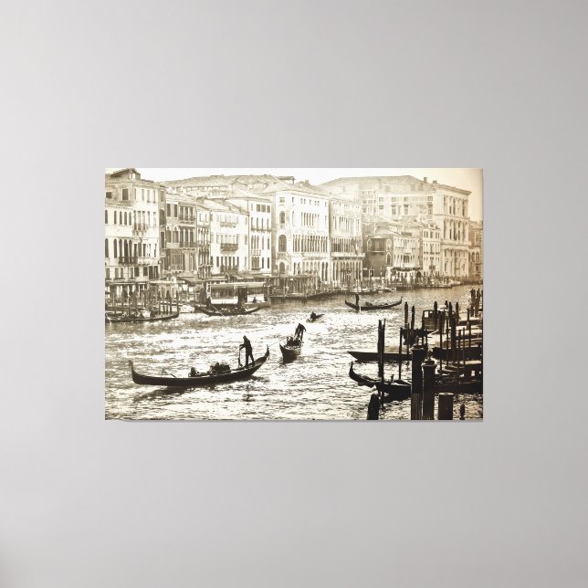 GRAND CANAL vintage en toile étirée (Recto)