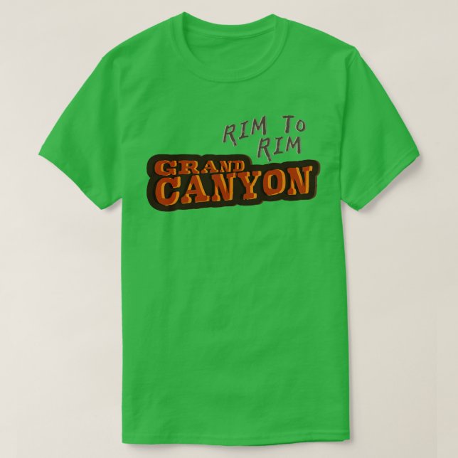 Grand Canyon Rim To Rim TShirt (Design devant)