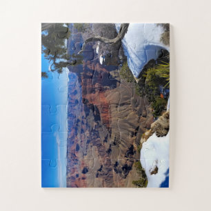 Grand Canyon South Rim avec le puzzle de neige