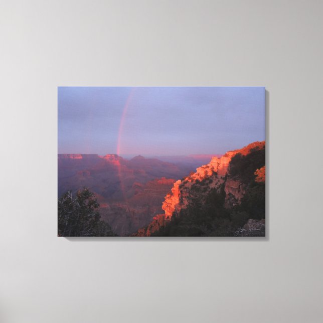 Grand Canyon Sunset Arc-en-ciel toile enveloppée (Recto)