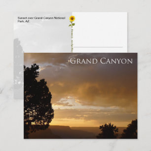 Grand Canyon Sunset, AZ - carte postale