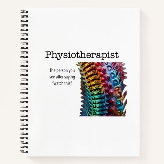 Grand carnet pour un physiothérapeute (Devant)