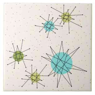 Grand carreau de céramique atomique iconique de