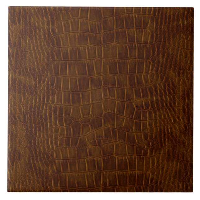 Grand carreau en céramique d'alligator de crocodil (Devant)