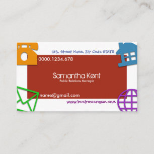 Grand carte de visite artistique astucieux unique