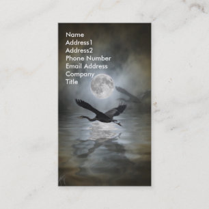 Grand Carte de visite de Héron bleu