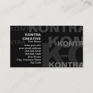 Grand carte de visite effectuant des textes