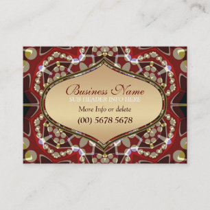 Grand Carte de visite magique de l'or oriental