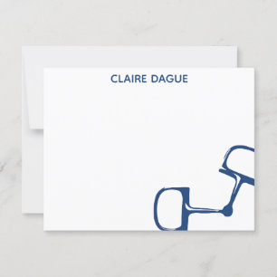 Grand carte pour notes de cheval de peu de filet