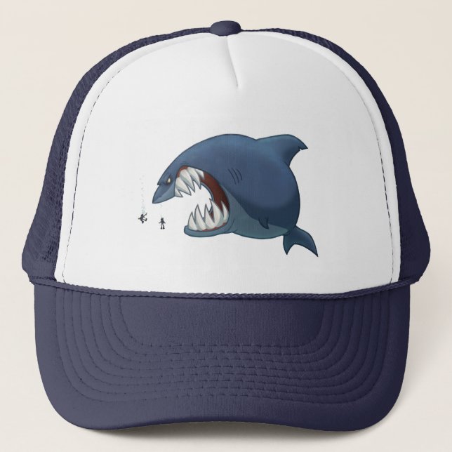 Grand casquette de requin blanc (Devant)
