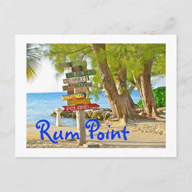 Grand Cayman Island, Rum Point, Carte postale (Devant)