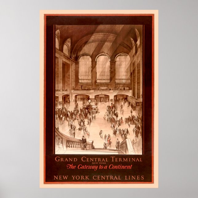 Grand Central Terminal Poster vintage (Devant)