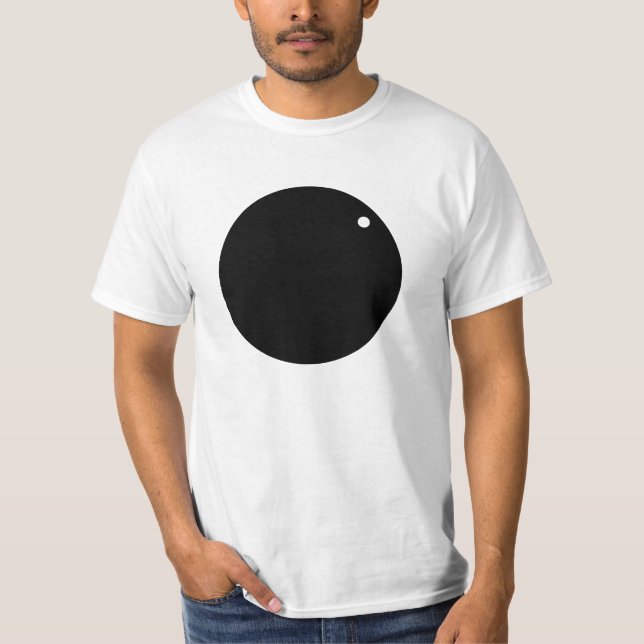 Grand cercle noir - enfer de T-shirt (Devant)