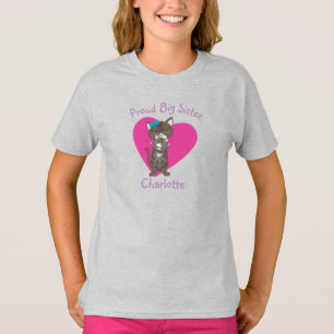 Grand Chat gris personnalisé T-Shirt