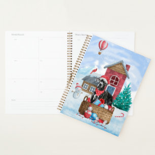 Grand chien Danois dans la neige Maison de chien d