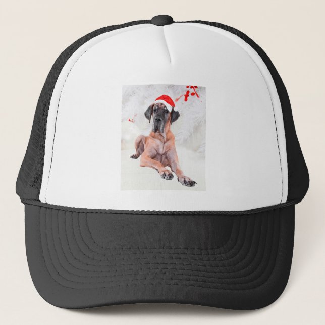 Grand chien Danse Casquette Joyeux Noël (Devant)
