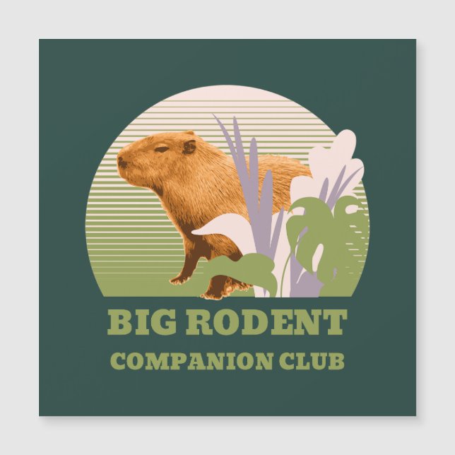 Grand Club de Compagnons Rongeurs Capybara (Devant)