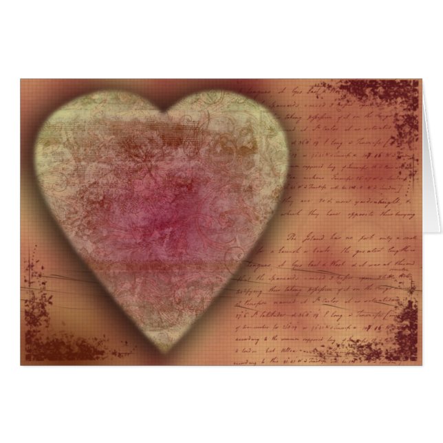 Grand coeur de mariage (ou Valentine) (Devant horizontal)
